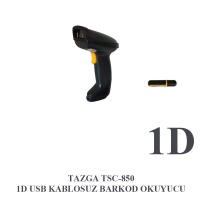 TAZGA TSC-850 1D USB KABLOSUZ BARKOD OKUYUCU